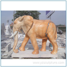 Nature Marble Life Size Elephant Statue For Sale